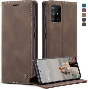Pouzdro na tablet VSECHNONAMOBIL 119215 CASEME Peněženkový obal pro Samsung Galaxy A51 tmavě hnědý