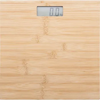 Osobní váha Reklamní BamFit dobíjecí koupelnová váha, přírodní