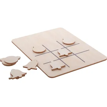 Vánoční dekorace TixTax vánoční piškvorky, ozdoba a zvonek, béžová