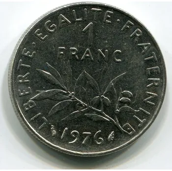 FRANCIE. 1 franc 1976.