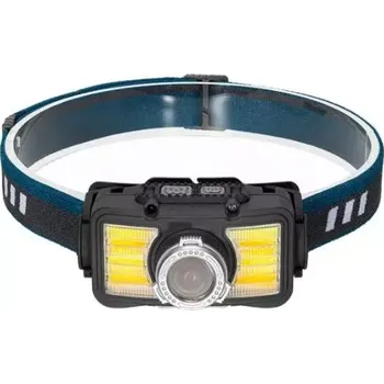 Čelovka E-SMARTER W6100A LED vlnová senzorová čelovka COB - Chip On Board, což umožňuje kompaktní a jasný světelný zdroj s širokým úhlem svícení