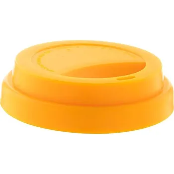 CreaCup Mini termo hrnek na zakázku, víčko, žlutá