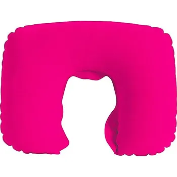 Cestovní polštářek Inflight polštářek, fuchsiová (tm. růžová)