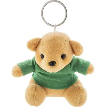 Reklamní TeddyFob přívěsek na klíče s plyšovým medvídkem, zelená