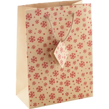 Dárková taška Reklamní Majamaki S vánoční taška, malá, přírodní