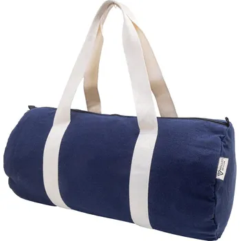 Rekan Duff sportovní taška z recyklovaného plátna modrá