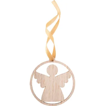 Vánoční ozdoba Reklamní Lundamo vánoční ozdoba, anděl, přírodní