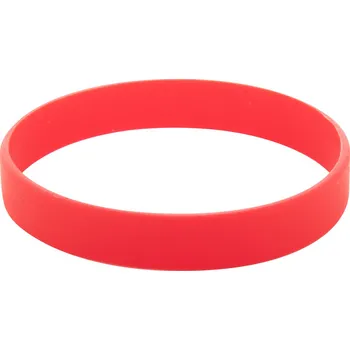 Náramek Wristy silikonový náramek, červená