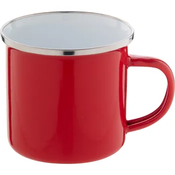 Enavint smaltovaný hrnek, červená