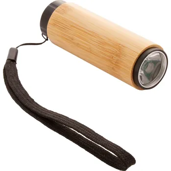 Svítilna Bloomen bambusová baterka, béžová