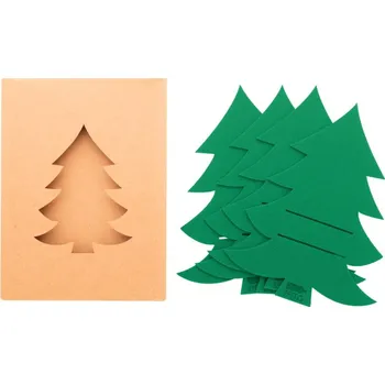 Příbor Reklamní Tonsvik sada vánočních držáků na příbory RPET, zelená