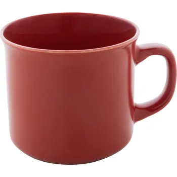 Woodstock Flat matný vintage hrnek červená