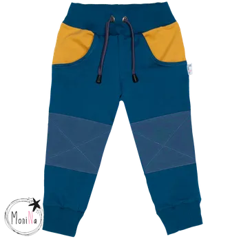 Tepláčky s kapsou - TRIO Petrolej Velikost: 110