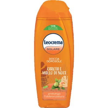 Koupelová kosmetika Leocrema Solare Carota e mallo di noce sprchový gel po opalování 300 ml