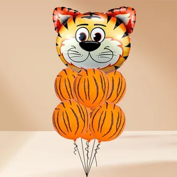 Balónek Veselé balónky 7 ks - Tygr