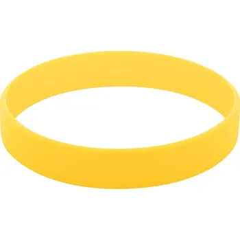 Náramek Wristy silikonový náramek, žlutá