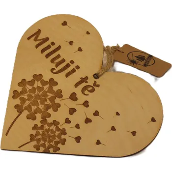 Dary dřeva Srdce-Miluji tě