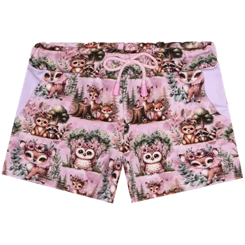 Kraťasy - Zvířátka na levandulové Velikost: 98