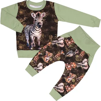 Tepláková souprava - Safari se zebrou (bez kapuce) Velikost: 86