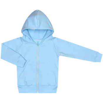 Mikina na zip Basic - Světle modrá Velikost: 128