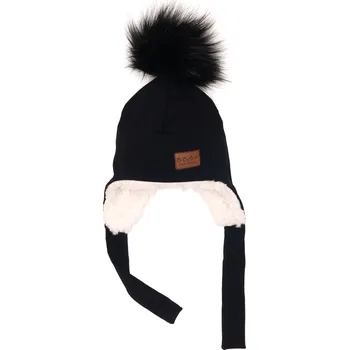 Čepice Ušanka - Černá Velikost: XXS