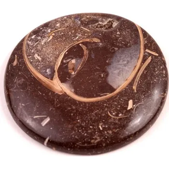 Korálek Kabošon Colus Fossil č.246 (42x6mm)