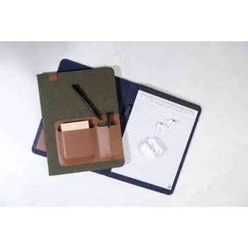 Reklamní Capudo A4 složka na dokumenty z recyklovaného cavas, zelená