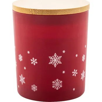 Svíčka Reklamní Jouluz Vánoční svíčka, skořice, červená