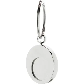 Cromo přívěsek na klíče do nákupního vozíku stříbrná