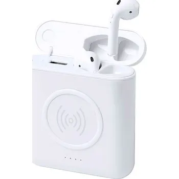 Powerbanka Molik power banka se sluchátky, bílá