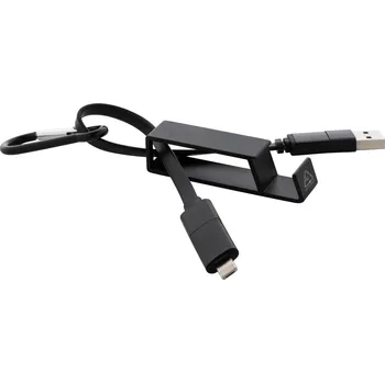 Datový kabel Cappy USB nabíjecí kabel, černá