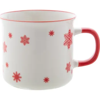 Reklamní Nakkala retro vánoční hrnek, červená