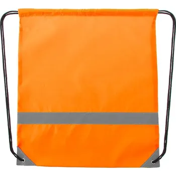 Sportovní vak Vidraw vak na stažení s reflexními částmi, oranžová