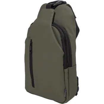 Reklamní Crobud crossbody taška z RPET, zelená