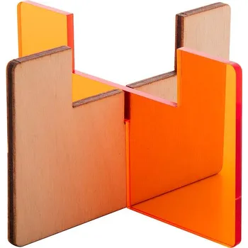 Svícen Candix stojánek na svíčku, transparentní oranžová