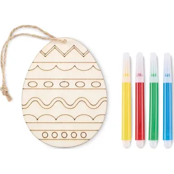 Výtvarná sada Sada na malování, dřevěné vejce - DREGG, dřevo