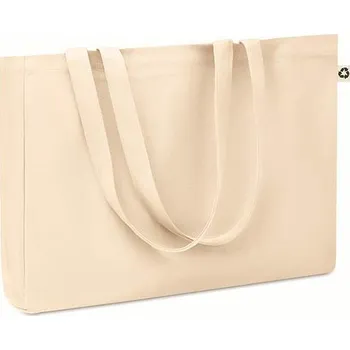 Plátěná recyklovaná taška - RESPECT, béžová