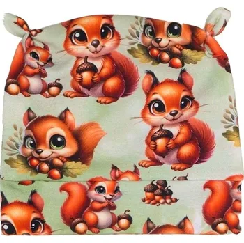 Čepička s ouškama - Veverky Velikost: Newborn