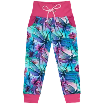 Tepláčky s kapsou - Vážky Velikost: 86