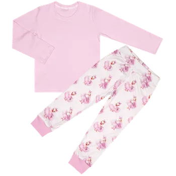 Pyžamo dlouhý rukáv - Růžové/Kačenky Velikost: 92