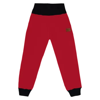 Softshellové kalhoty basic s fleecem - Červené Velikost: 104