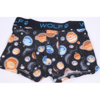 Dětská móda chlapecké boxerky trenkoslipy Wolf L2581 vesmír velikost oblečení - děti: 122/128