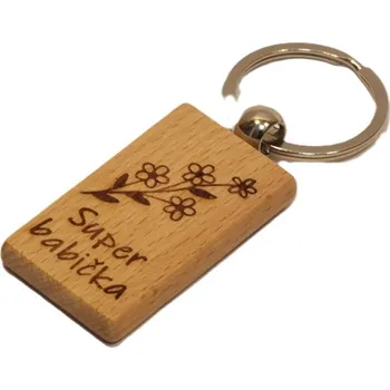 věšák na klíče Dary dřeva Přívěšek na klíče-Babička II.