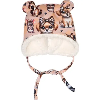 Čepice Čepička s oušky zimní - Roztomilá zvířátka Velikost: M