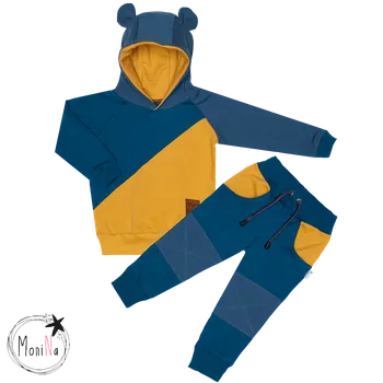 Tepláková souprava ouška - TRIO Petrolej Velikost: 110