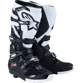 Moto obuv Motocyklové boty pro enduro a terén ALPINESTARS TECH 7 ENDURO 2010426-12 barva černá/bílá 2026 (enduro motocyklová obuv s certifikaci CE dle normy EN 13634:2017)