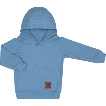 Mikina VAFLE s kapucí - Světle modrá Velikost: 86