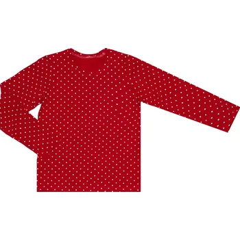 Pánské tričko Tričko dlouhý rukáv - Puntík červená Velikost: 146
