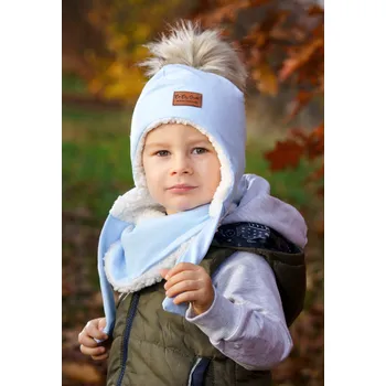 Čepice Ušanka - Světle modrá Velikost: XXS