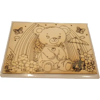 omalovánky Dary dřeva Omalovánka-medvídek